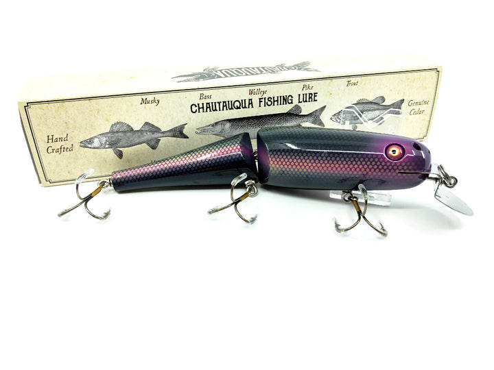 Jointed Chautauqua 8" Minnow Musky Lure Purple Laser 2020 Custom Color