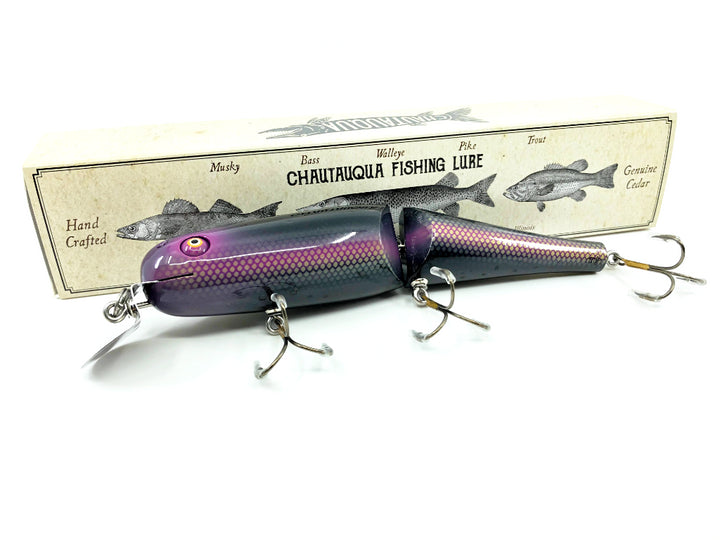 Jointed Chautauqua 8" Minnow Musky Lure Purple Laser 2020 Custom Color