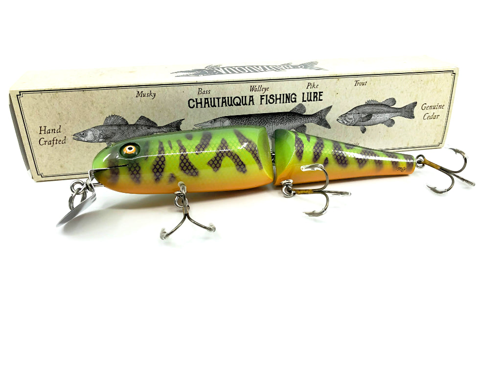 Jointed Chautauqua 8" Minnow Musky Lure Citrus Perch 2020 Custom Color