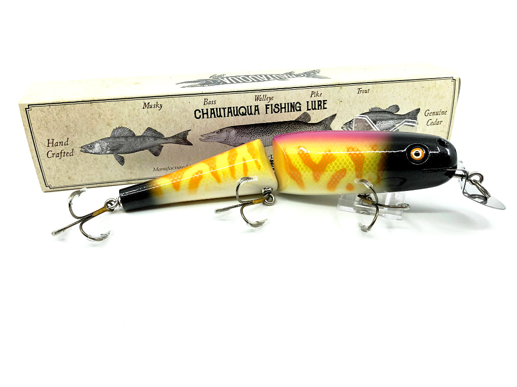 Jointed Chautauqua 8" Minnow Musky Lure Neon Bandit 2020 Color