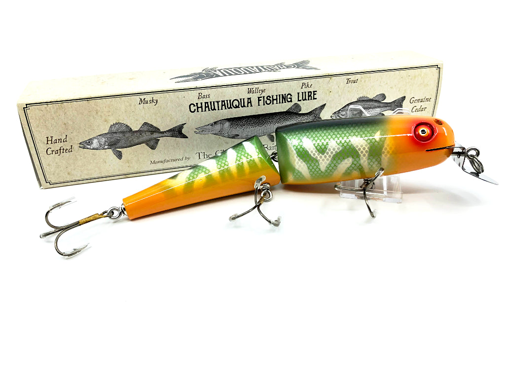 Jointed Chautauqua 8" Minnow Musky Lure Green Freak 2020 Color