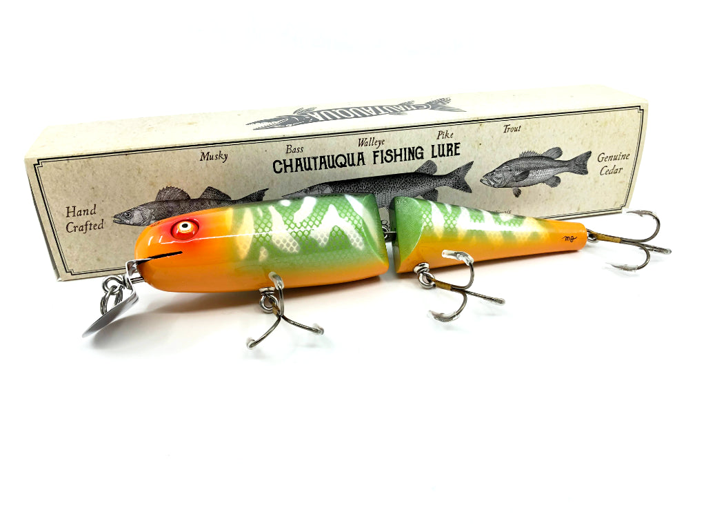 Jointed Chautauqua 8" Minnow Musky Lure Green Freak 2020 Color