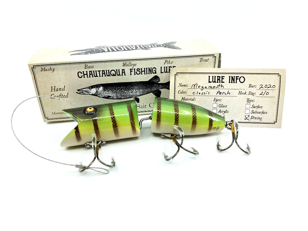 Chautauqua Custom Megamouth in Classic Perch 2020 Color