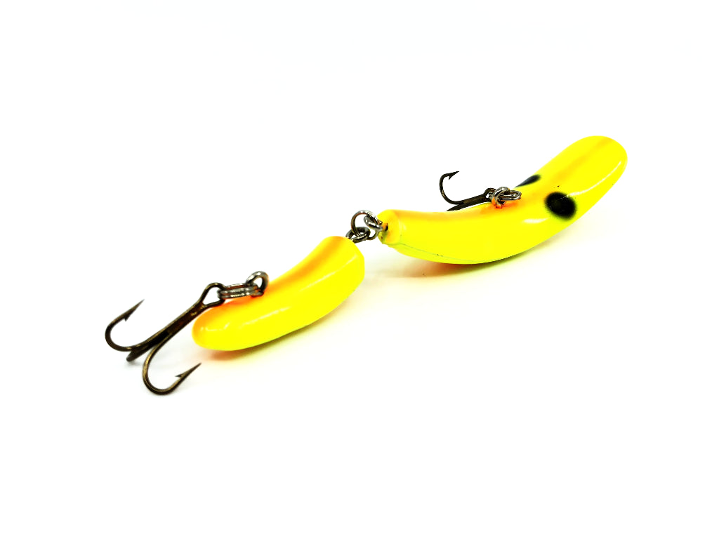 Kwikfish Jointed K8J OCH Chartreuse with Orange Fluorescent Stripes Color