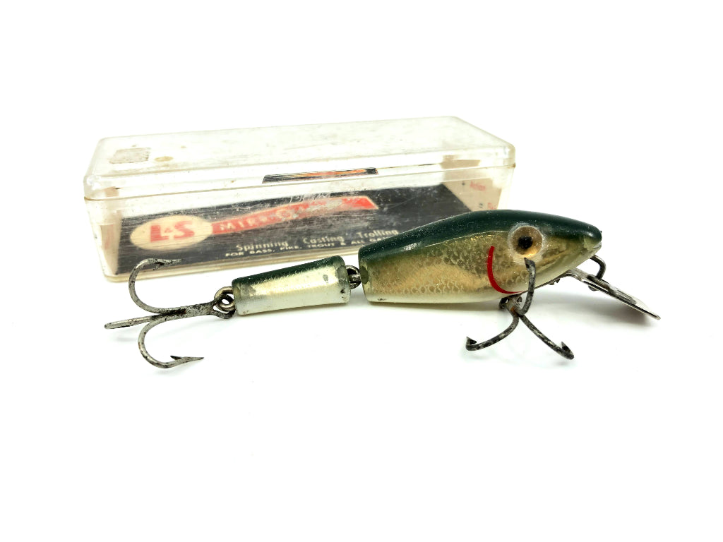 L & S Sinker Model 15 Greenish Back Minnow Color with Box