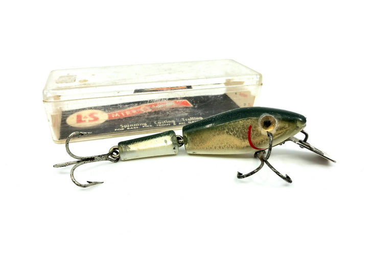 L & S Sinker Model 15 Greenish Back Minnow Color with Box