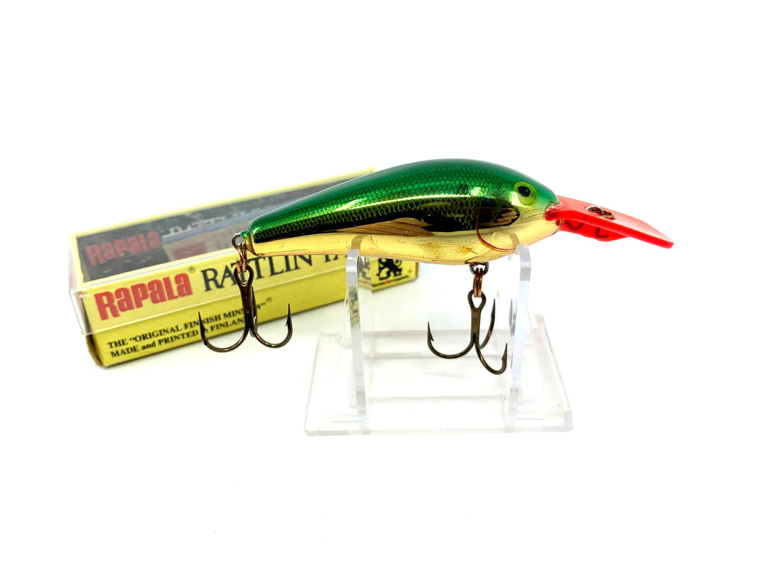 Rapala Rattlin' Fat Rap RFR-7 GSD Green Shad Color Lure Red Lip with Box