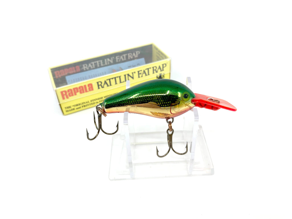 Rapala Rattlin' Fat Rap RFR-5 GSD Green Shad Color Lure Red Lip with Box