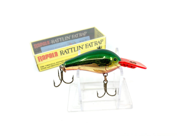 Rapala Rattlin' Fat Rap RFR-5 GSD Green Shad Color Lure Red Lip with Box