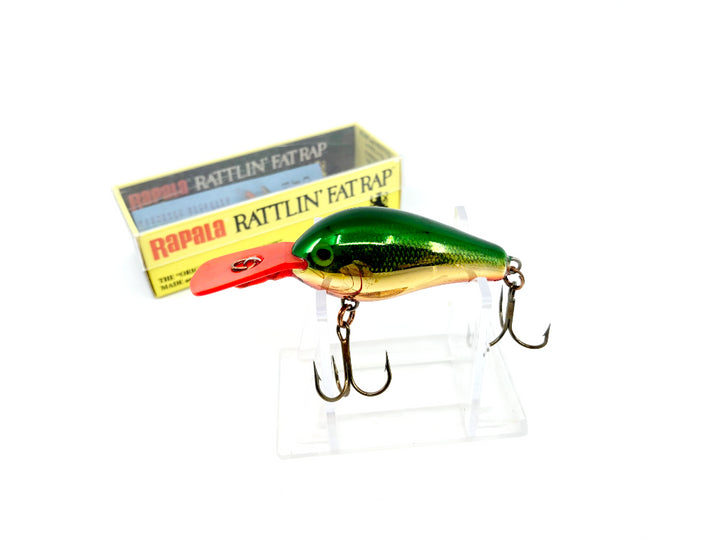 Rapala Rattlin' Fat Rap RFR-5 GSD Green Shad Color Lure Red Lip with Box