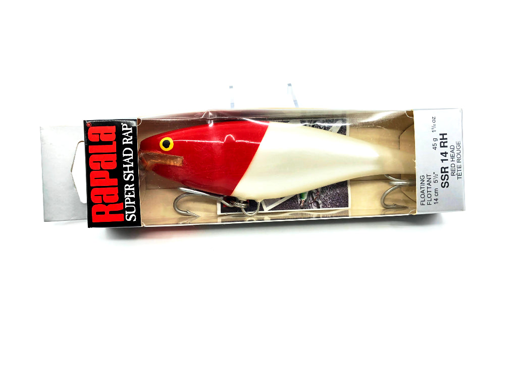 Rapala Super Shad Rap SSR-14 RH Red Head Color Lure New in Box Old Stock