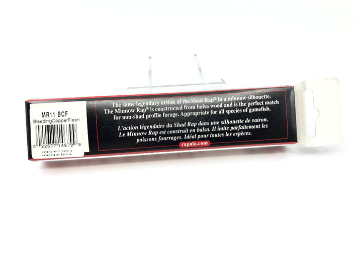 Rapala Minnow Rap MR-11 BCF Bleeding Copper Flash Color New in Box Old Stock