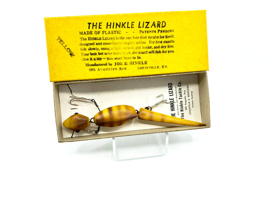 Hinkle Lizard Yellow Color with Box New Old Stock