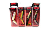 Lot of Four Rapala Jointed J-9 Lures in Boxes