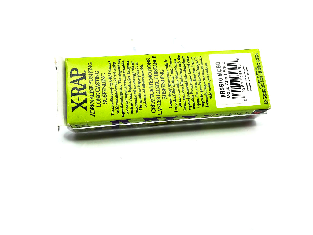 Rapala X-Rap Slashbait XRSS-10 MCSD Moss Chartreuse Shad Color New in Box Old Stock
