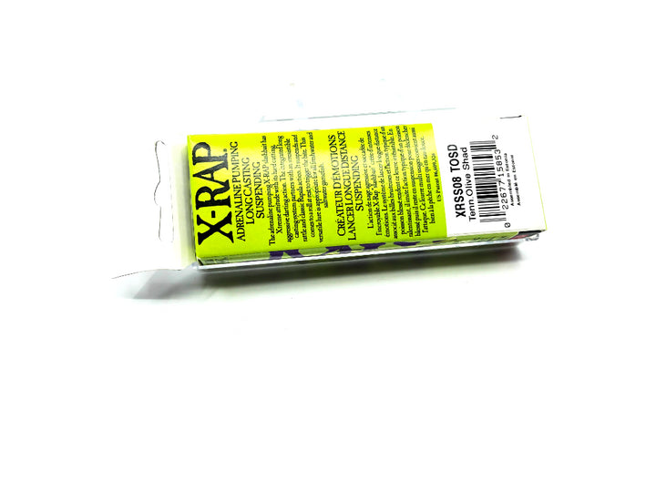 Rapala X-Rap Xtreme Shad Slashbait XRSS-8 TOSD Tennessee Olive Shad Color