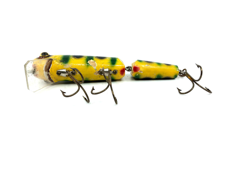 Wiley Jointed 5 1/2" Musky Killer in Yellow Green Perch Color Big Eyes