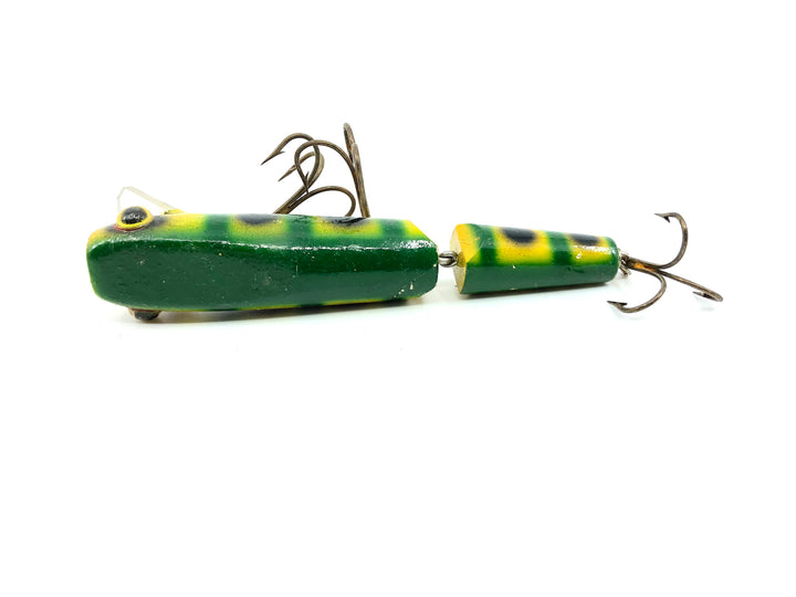 Wiley Jointed 5 1/2" Musky Killer in Yellow Green Perch Color Big Eyes