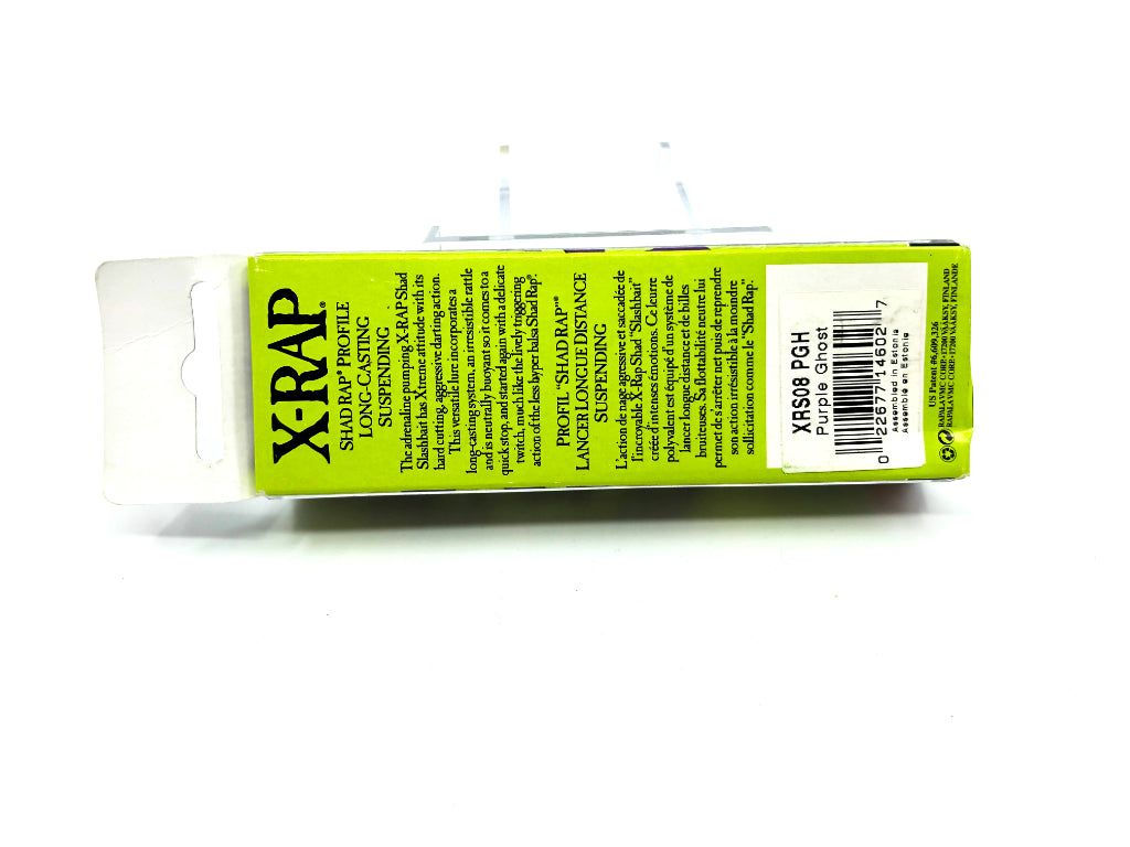 Rapala X-Rap Xtreme Shad Slashbait XRS-8 PGH Purple Ghost Color New in Box Old Stock