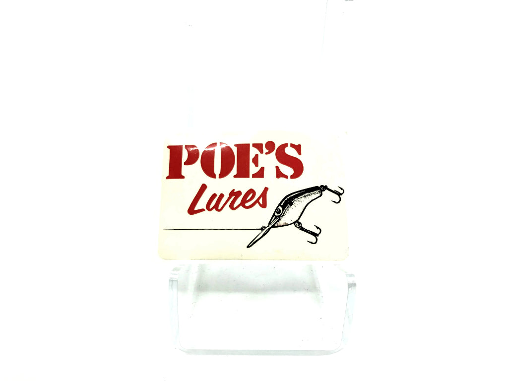 Poe's Lures Sticker Smaller Size