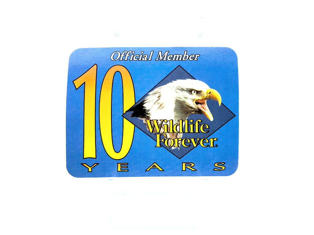 Wildlife Forever 10 Years Sticker
