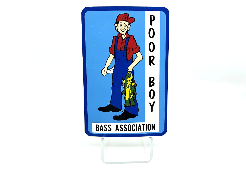 Poor Boy Bass Association Sticker