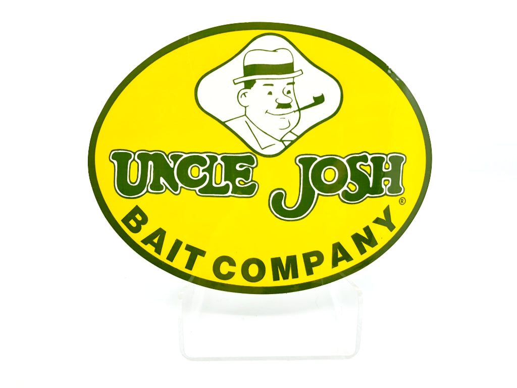 Uncle Josh Bait Company Sticker.  About 7 1/2" x 5 1/2
