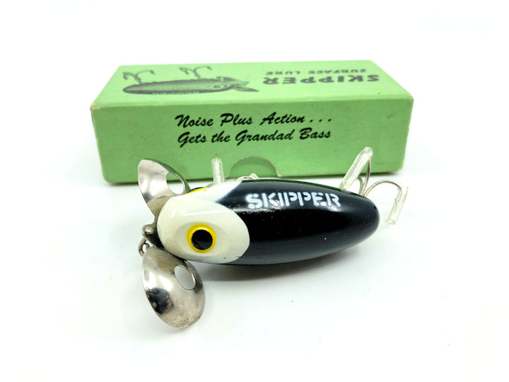 Hom-Art or Homart Skipper Lure Black and White with Tough Box and Paperwork