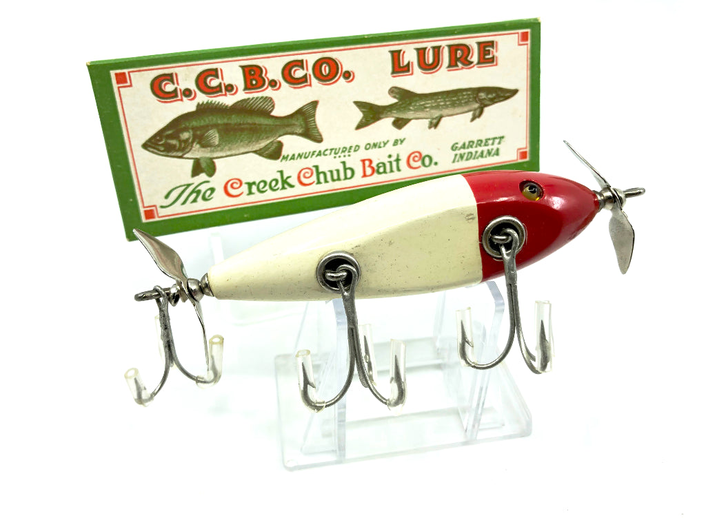 Creek Chub Injured Minnow 1500 Red White 1502 Color with Box