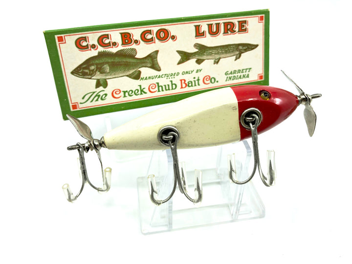 Creek Chub Injured Minnow 1500 Red White 1502 Color with Box