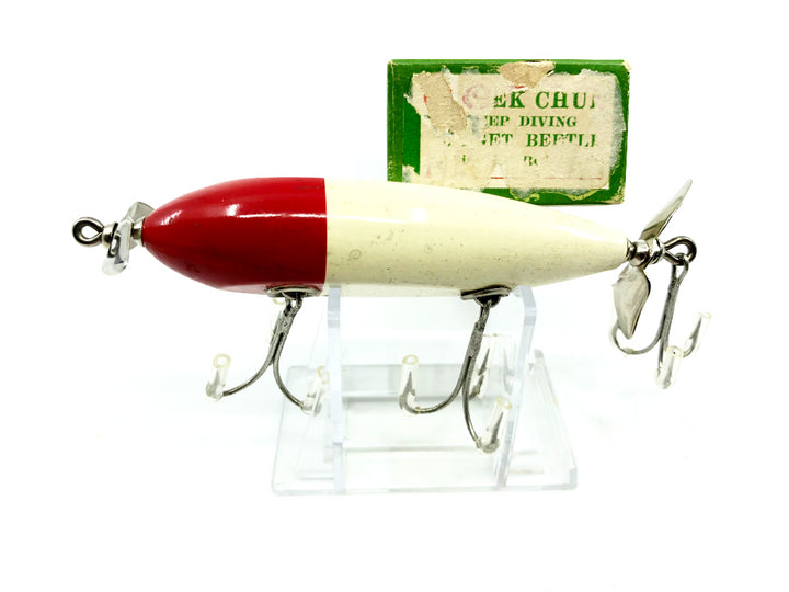 Creek Chub Injured Minnow 1500 Red White 1502 Color with Box