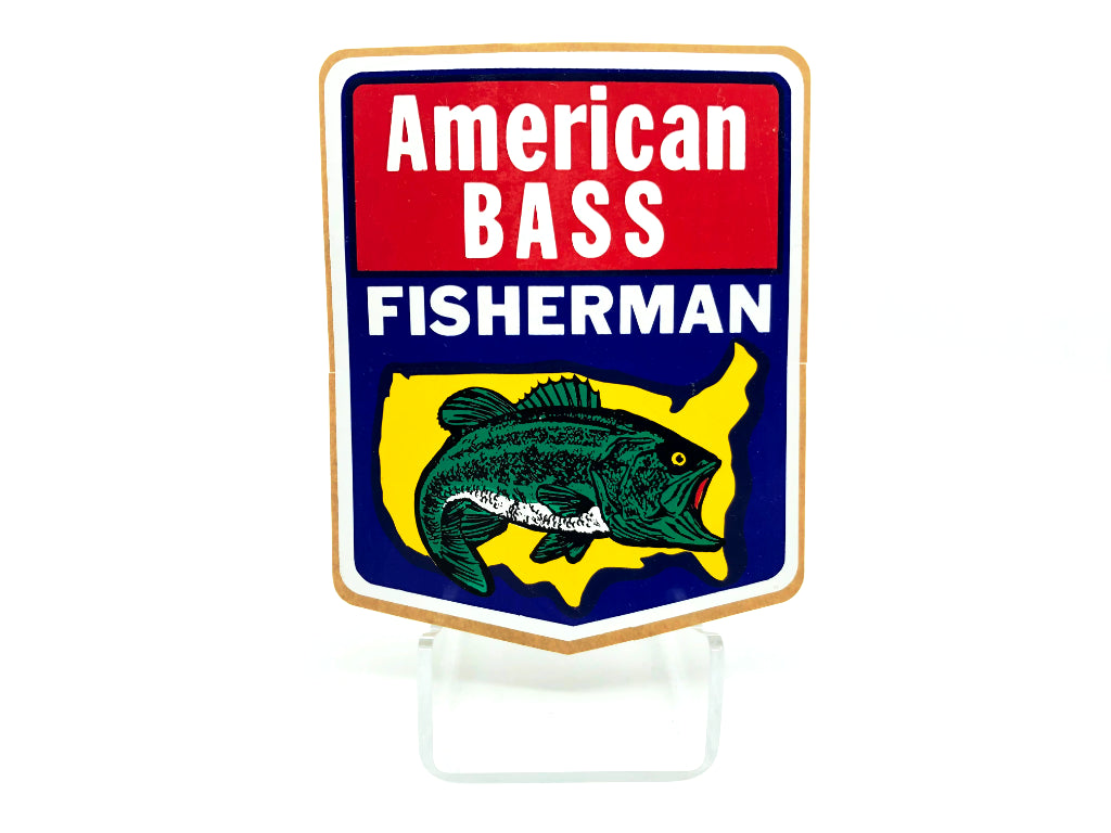 American Bass Fisherman Sticker