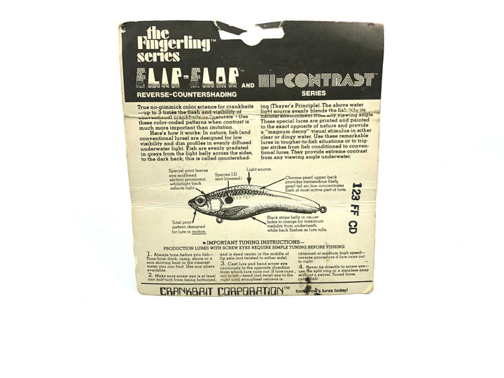 Crankbait Corp Fingerling Metallic Shad on Card