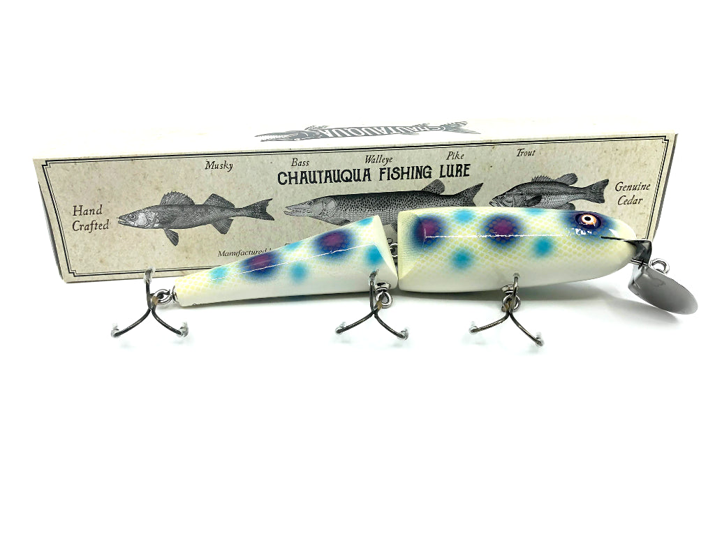 Jointed Chautauqua 8" Minnow Musky Lure Custom Blueberry 2020 Color