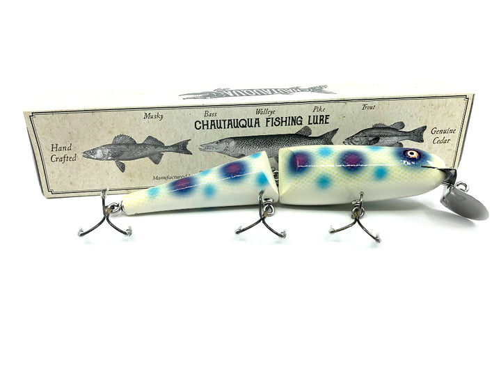 Jointed Chautauqua 8" Minnow Musky Lure Custom Blueberry 2020 Color