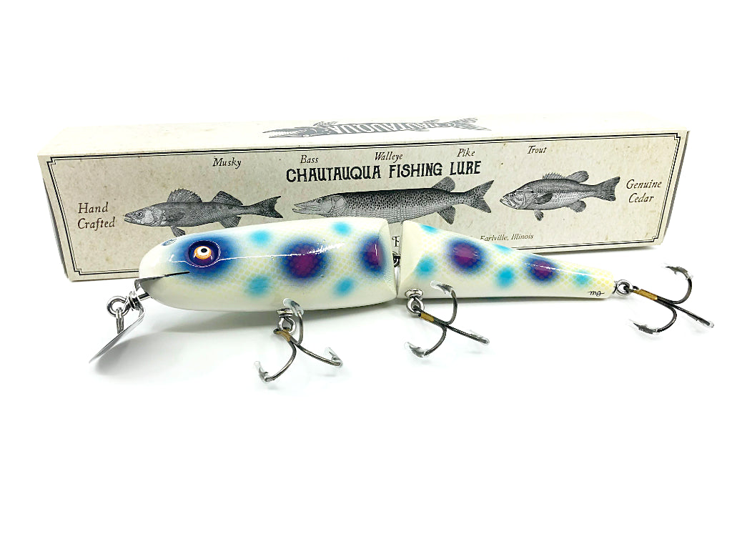 Jointed Chautauqua 8" Minnow Musky Lure Custom Blueberry 2020 Color