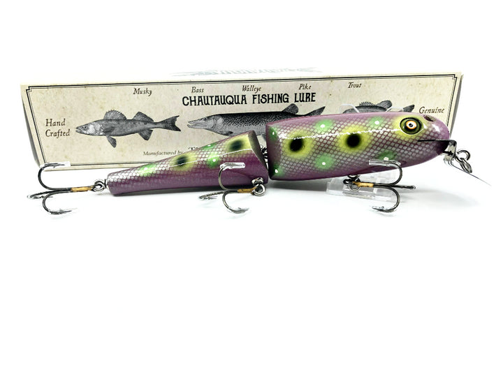 Jointed Chautauqua 8" Minnow Musky Lure Custom Poison Berry 2020 Color