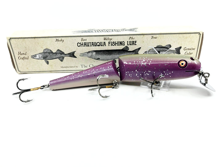 Jointed Chautauqua 8" Minnow Musky Lure Custom Purple Flash 2020 Color