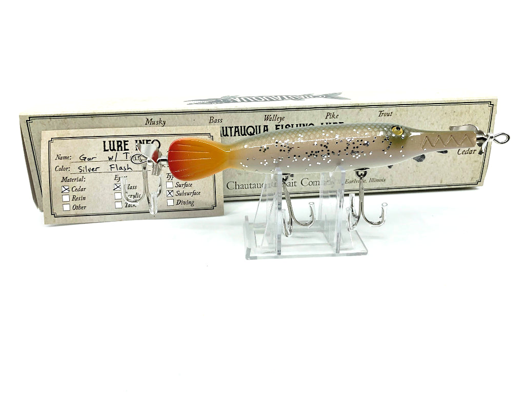 Chautauqua Custom Gar with Tail in Silver Flash Color