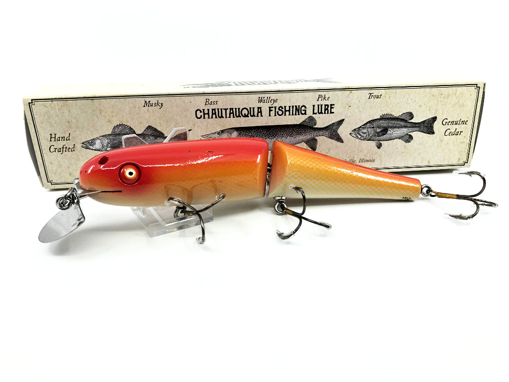 Jointed Chautauqua 8" Minnow Musky Lure Custom Goldfish Color