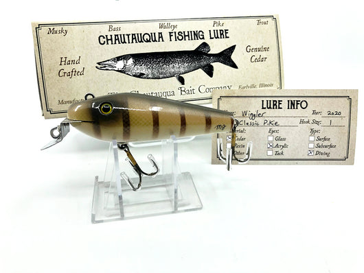 Chautauqua Wiggler Classic Pike 2020 Color Creek Chub Lip Custom Lure