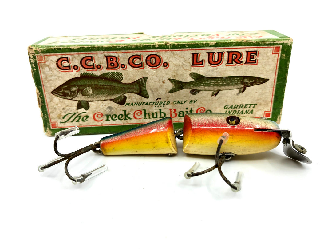 Creek Chub 2700 Baby Jointed Pikie Minnow Rainbow 2708 Color with Box