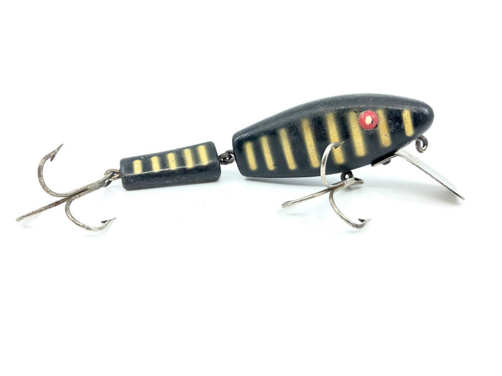 L & S Jumbo Shiner / Muskie-Master Opaque Eyes Black Body White Bars Color