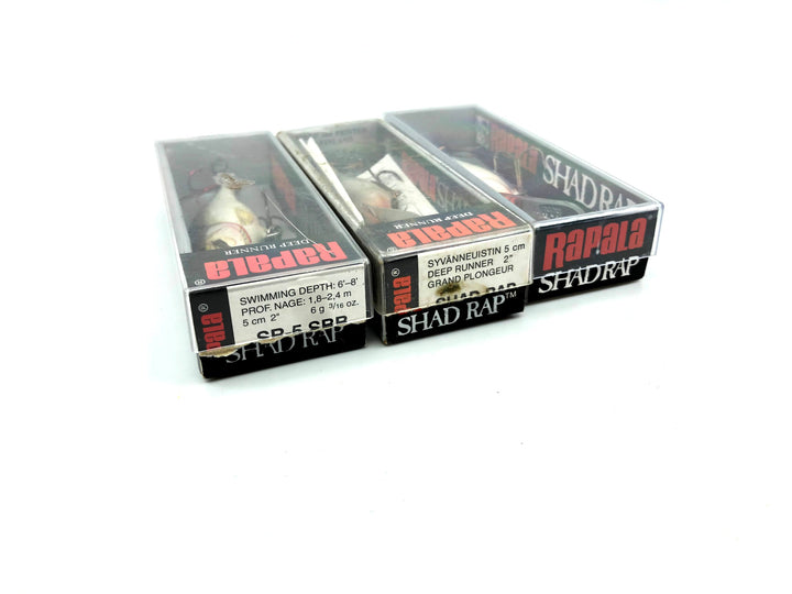 Rapala Shad Raps Lot of 3
