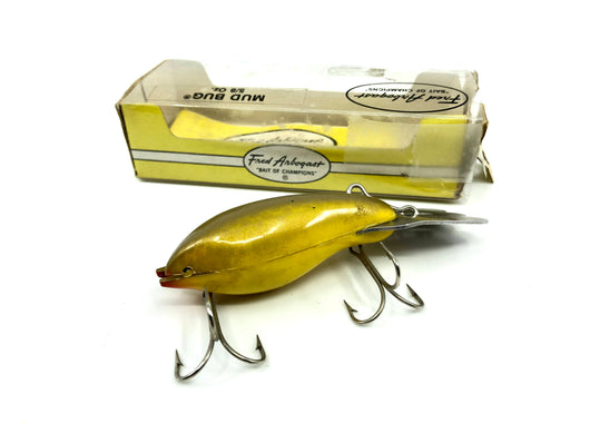 Arbogast Mud Bug Yellow and Gold Color with Box