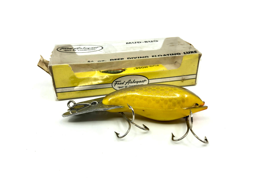 Arbogast Mud Bug Yellow Scale Color with Box
