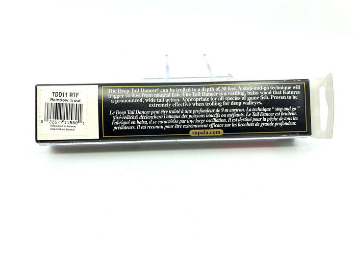 Rapala Deep Tail Dancer TDD-11 RTF Rainbow Trout Color New in Box Old Stock