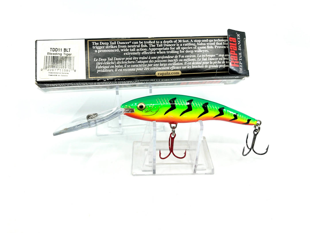 Rapala Deep Tail Dancer TDD-11 BLT Bleeding Tiger Color with Box