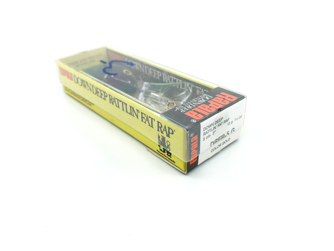 Rapala Down Deep Rattlin' Fat Rap DRFR-5 G Gold Color Lure New in Box