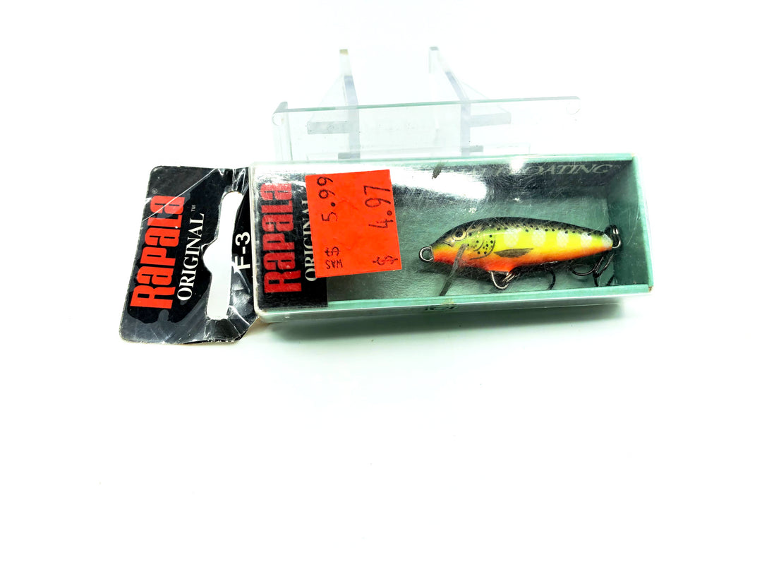 Rapala Floating Minnow F-3 HS Hot Steel Color Lure New in Box